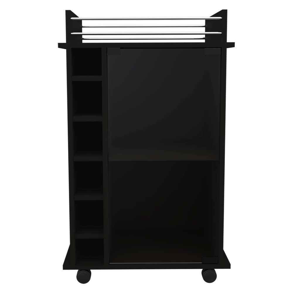 Bar Dukat Wengue 55x89cm sin Cajones y con Seis Portabotellas - Bares | Bylmo