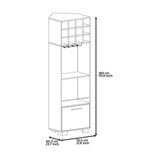 Bar Marsella Gales y Macadamia 55 cm con Una Puerta - Bares | Bylmo