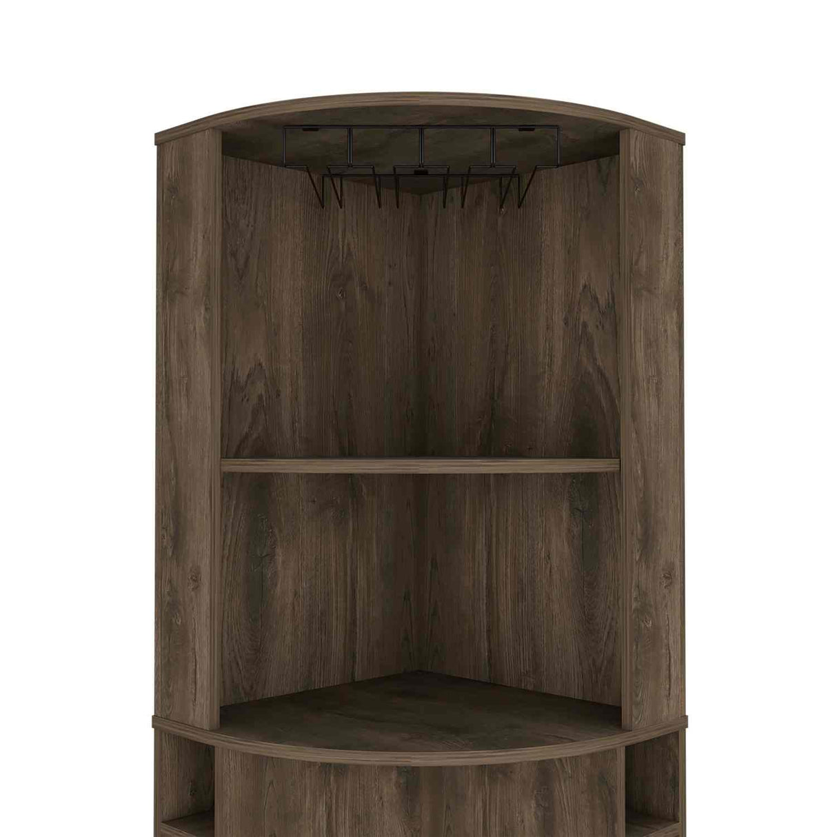 Bar Esquinero Syrah Bellota 47x181cm con Un Cajón y con Ocho Portabotellas - Bares | Bylmo