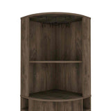 Bar Esquinero Syrah Bellota 47x181cm con Un Cajón y con Ocho Portabotellas - Bares | Bylmo