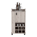 Bar Fargo Ceniza 55x99cm con Un Cajón y con Seis Portabotellas - Bares | Bylmo
