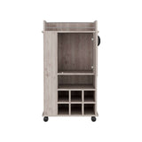 Bar Fargo Ceniza 55x99cm con Un Cajón y con Seis Portabotellas - Bares | Bylmo