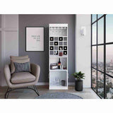 Bar Kava Blanco 51x181cm con Un Cajón y con Dieciséis Portabotellas - Bares | Bylmo