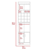 Bar Kava Blanco 51x181cm con Un Cajón y con Dieciséis Portabotellas - Bares | Bylmo