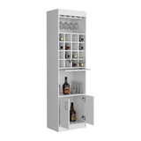 Bar Kava Blanco 51x181cm con Un Cajón y con Dieciséis Portabotellas - Bares | Bylmo