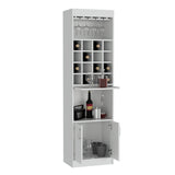 Bar Kava Blanco 51x181cm con Un Cajón y con Dieciséis Portabotellas - Bares | Bylmo
