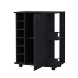 Bar Lothian Wengue 66x82cm con Un Cajón y con Seis Portabotellas - Bares | Bylmo