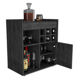 Bar Lyon Roble Gris 68 cm con Una Puerta - Bares | Bylmo