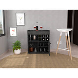 Bar Lyon Roble Gris 68 cm con Una Puerta - Bares | Bylmo
