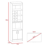 Bar Syrah Wengue 51x180cm con Un Cajón y sin Portabotellas - Bares | Bylmo