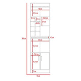 Bar Syrah Wengue 51x180cm con Un Cajón y sin Portabotellas - Bares | Bylmo