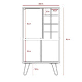 Bar Vassel Wengue 59 cm con Puerta de Vidrio - Bares | Bylmo