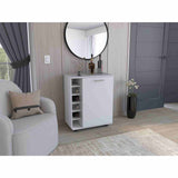 Bar Wick Blanco 66x82cm con Un Cajón y con Seis Portabotellas - Bares | Bylmo
