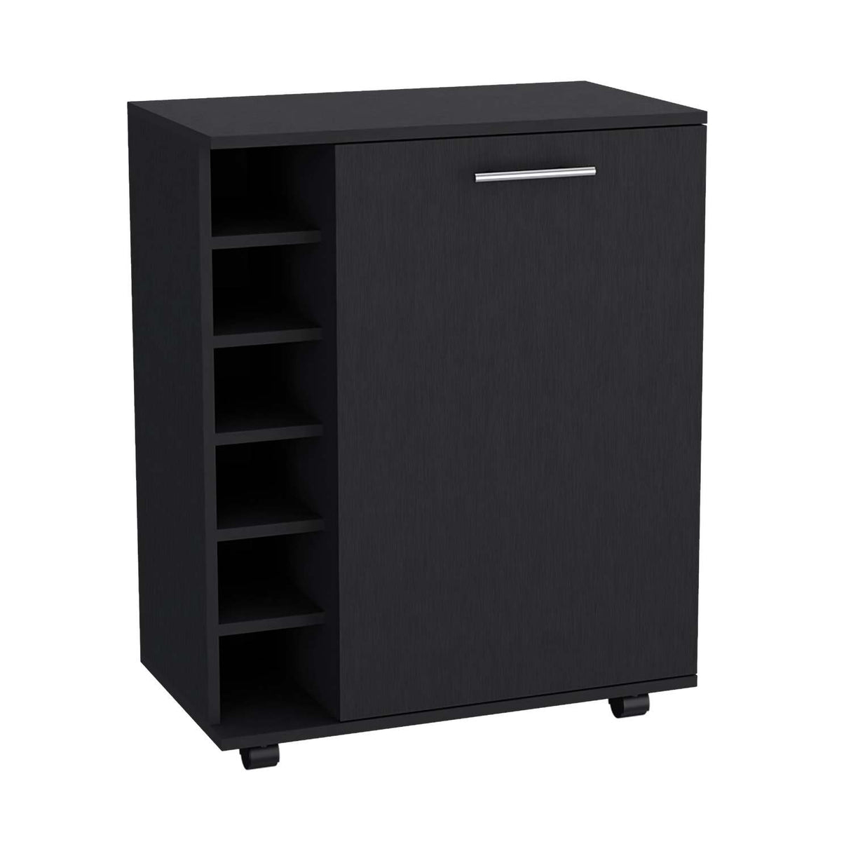 Bar Wick Wengue 66x82cm con Un Cajón y con Seis Portabotellas - Bares | Bylmo