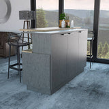 Barra de Cocina Carmen Duna y Onix 175 cm con Tres Puertas - Cocinas | Bylmo