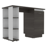 Barra de Cocina Rossi Olivo y Blanco 120 cm con Una Puerta y Entrepaños - Muebles Organizadores | Bylmo