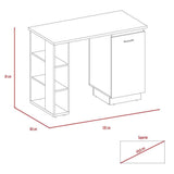 Barra de Cocina Rossi Olivo y Blanco 120 cm con Una Puerta y Entrepaños - Muebles Organizadores | Bylmo