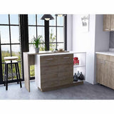 Barra Comedor Sicilia Blanco-Miel - Bylmo