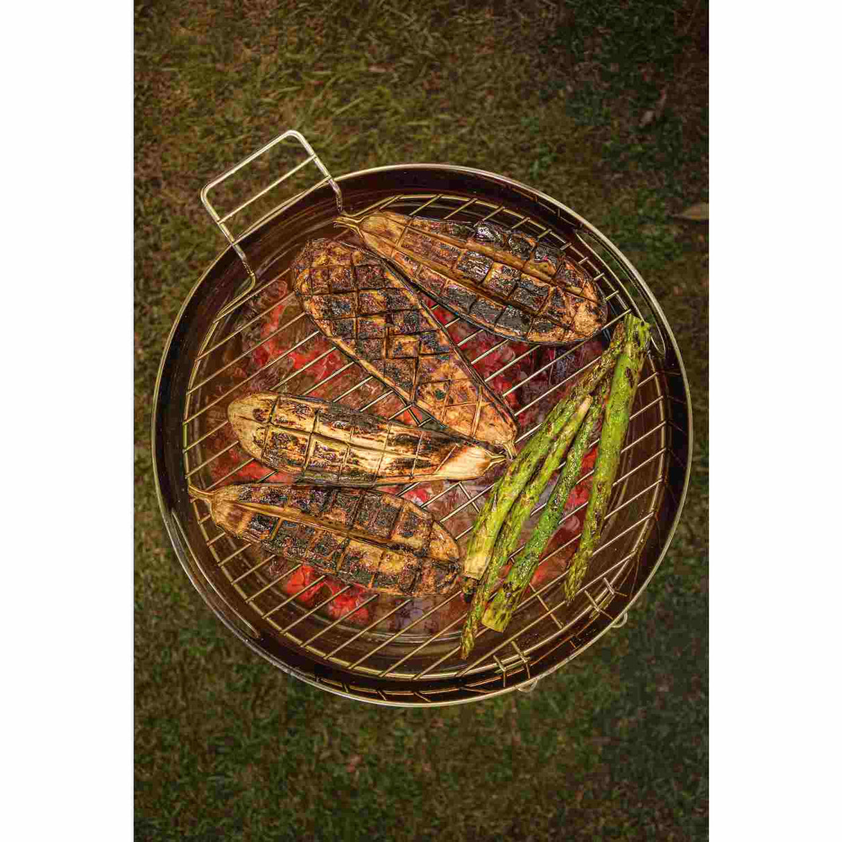 Barril TCP 400 Gris de Acero Inoxidable con Bandeja para Carbón de Acero Esmaltado 40 cm - Asadores | Bylmo