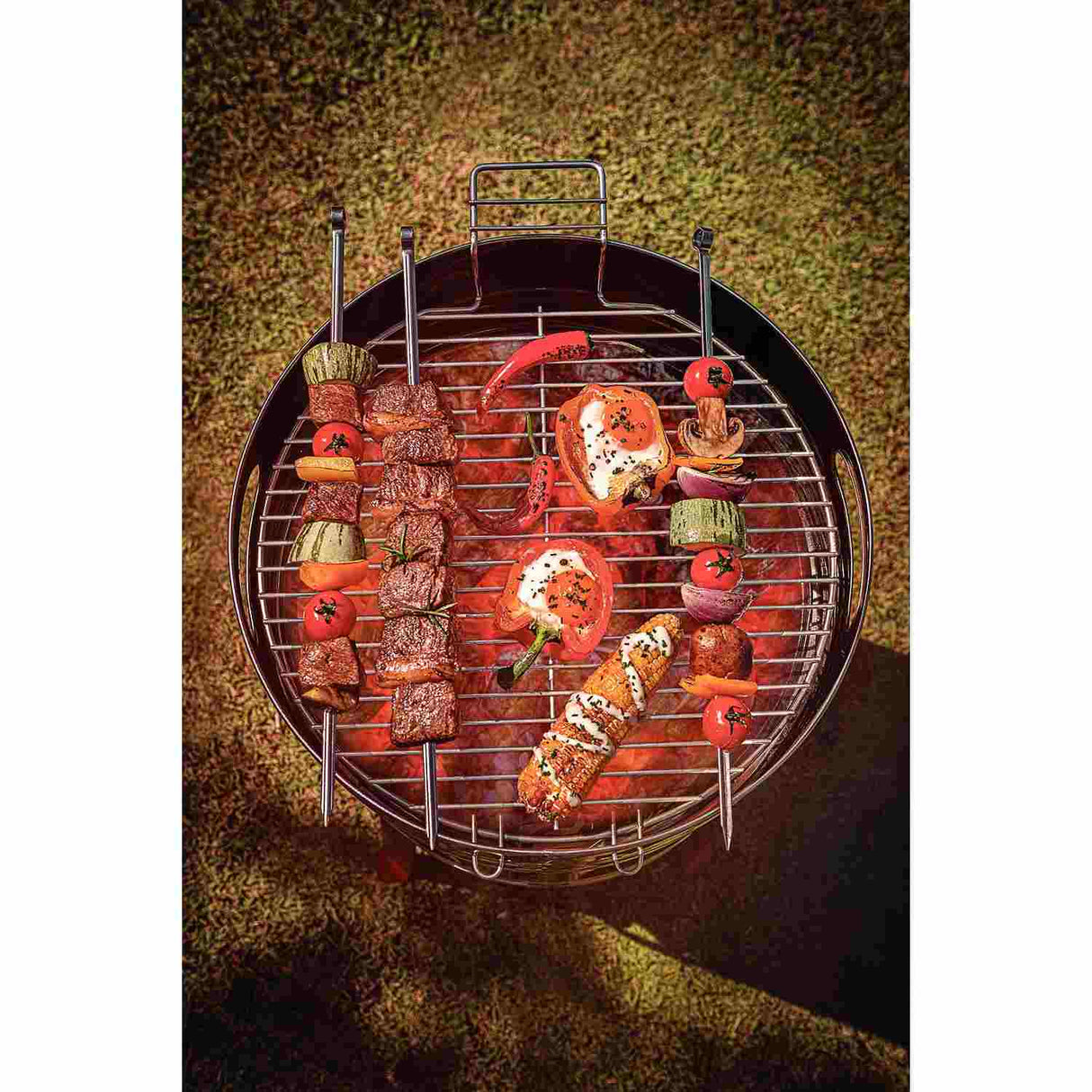 Barril TCP 400 Gris de Acero Inoxidable con Bandeja para Carbón de Acero Esmaltado 40 cm - Asadores | Bylmo