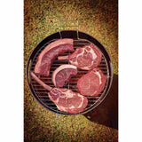Barril TCP 400 Gris de Acero Inoxidable con Bandeja para Carbón de Acero Esmaltado 40 cm - Asadores | Bylmo