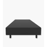 Base Cama Kozy Doble 140 cm Negro de Tela - Camas y Cabeceros | Bylmo