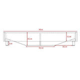 Base Cama Lugo Doble 140 cm Caramelo - Camas | Bylmo
