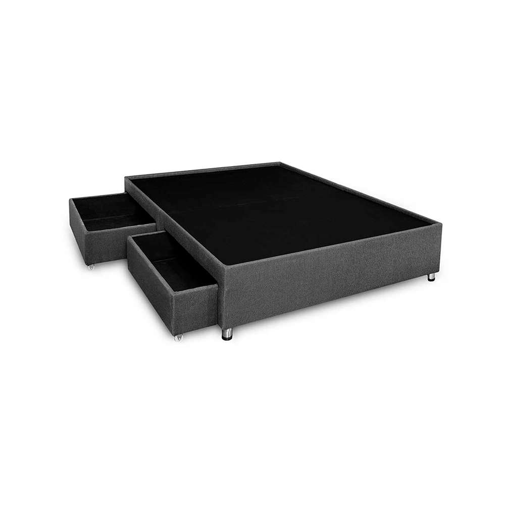 Base Cama Antica King 200 cm Gris con Cajones - Camas y Cabeceros | Bylmo