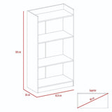 Biblioteca Wengue 62.9x120cm con Tres Compartimientos - Bibliotecas | Bylmo