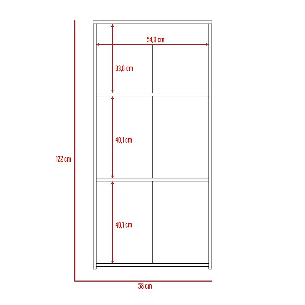 Biblioteca Kalo Duna 58 cm con Entrepaños - Bibliotecas | Bylmo