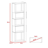 Biblioteca Transformable Acacia Miel 60 cm con Módulos Flotantes y Entrepaños - Bibliotecas | Bylmo