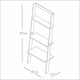 Biblioteca Escalera Candy Blanco 60 cm con Entrepaños - Bibliotecas | Bylmo
