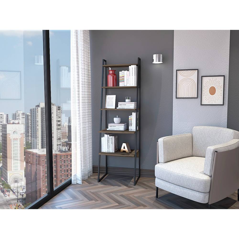 Biblioteca Escalera Soho Bellota 54.8x177.4cm con Cinco Compartimientos - Bibliotecas | Bylmo