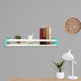 Repisa Teen Blanco y Azul 60 cm Rectangular - Repisas y Percheros | Bylmo