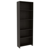 Biblioteca Lisa Wengue 62x180cm con Cinco Compartimientos - Bibliotecas | Bylmo