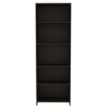 Biblioteca Lisa Wengue 62x180cm con Cinco Compartimientos - Bibliotecas | Bylmo