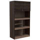Biblioteca Ofice Habano 80.1x151.9cm con Seis Compartimientos y con Un Cajón - Bibliotecas | Bylmo