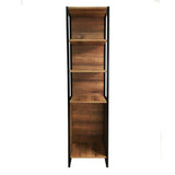 Mueble Auxiliar New York Amareto y Negro 40 cm con Entrepaños - Gabinetes | Bylmo