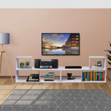 Biblioteca Transformable Snow Blanco 61 cm Tipo L con Entrepaños - Bibliotecas | Bylmo