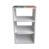 Biblioteca Tomy Print Blanco 72 cm con Entrepaños - Bibliotecas | Bylmo
