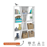Biblioteca Xis Blanco 91x134cm con 1Dos Compartimientos - Bibliotecas | Bylmo