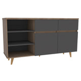 Bifé Salem MIel 140.1x78.4cm con Dos Cajones y con Siete Compartimientos - Bifes | Bylmo