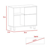 Arrimo Tunez Duna 80 cm con Una Puerta y Un Cajón - Bifes | Bylmo