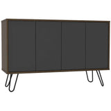 Bife Vassel Coñac y Plomo 117 cm con Cuatro Puertas - Bifes | Bylmo