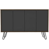 Bife Vassel Coñac y Plomo 117 cm con Cuatro Puertas - Bifes | Bylmo