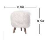 Combo navideño Arbol y Puff peluche Blanco - | Bylmo