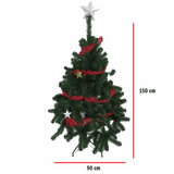 Combo navideño Arbol y Puff peluche Blanco - | Bylmo