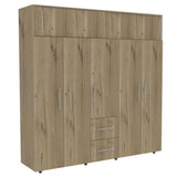 Closet Bigaf Duna 200 cm con Siete Puertas y Tres Cajones - Closets | Bylmo