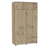 Closet Bologna Duna 120 cm con Seis Puertas y Dos Cajones - Closets | Bylmo