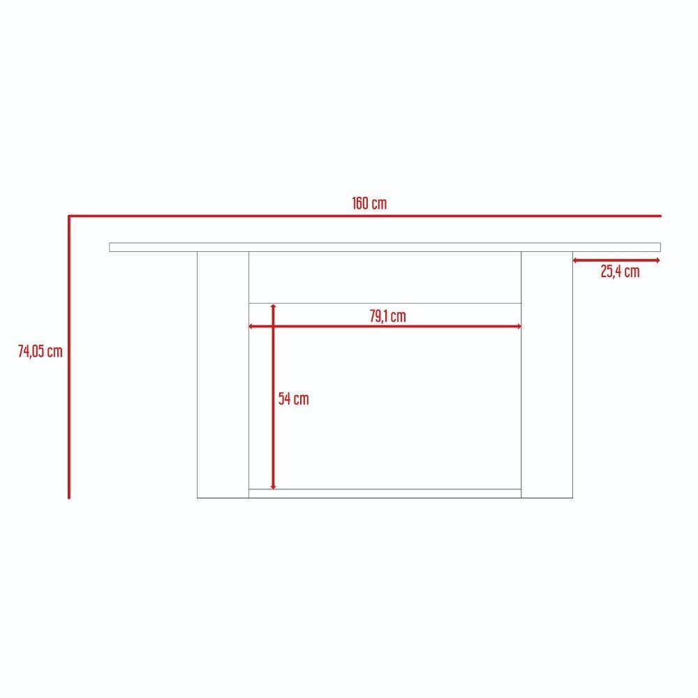Comedor Volterra Caramelo 160 cm de Cuatro Puestos - Comedores | Bylmo